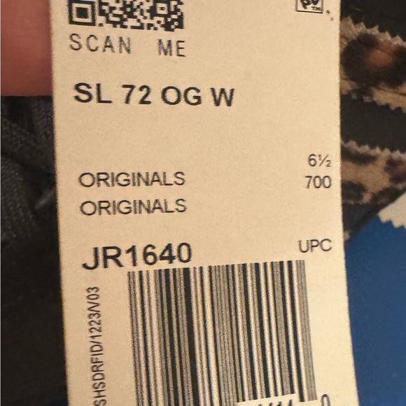 Adidas Black and Leopard Print Women's Athletic Shoes - Picture 4 of 6